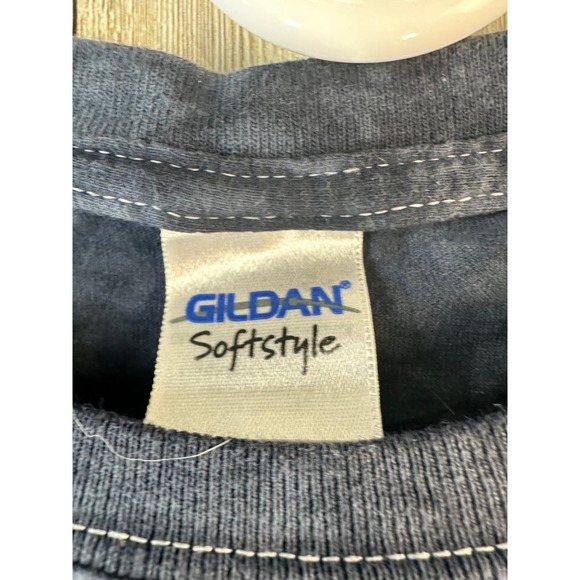 American Wolfpack Mens Shirt Sz Small Blue Tie Dye USA Flag Patriotic Outdoor - Picture 4 of 6